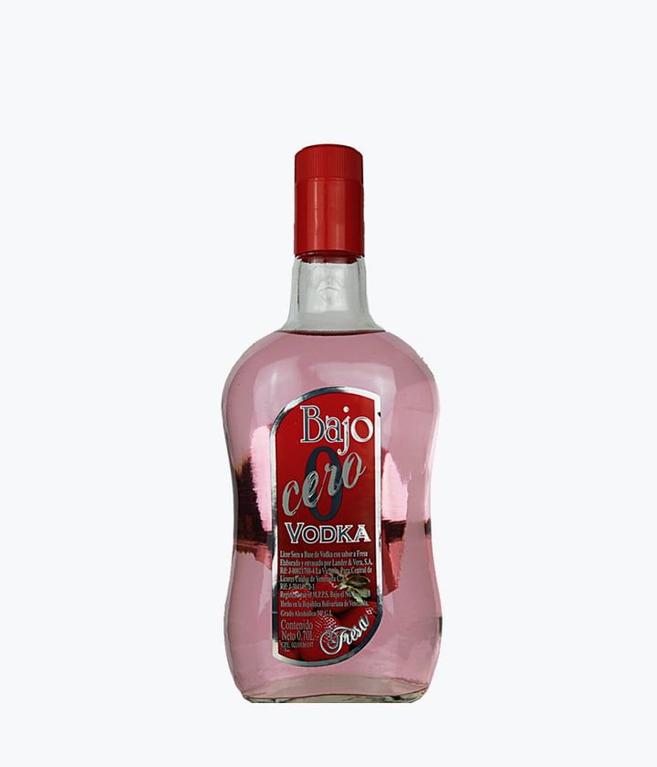 Vodka Bajo Cero Fresa