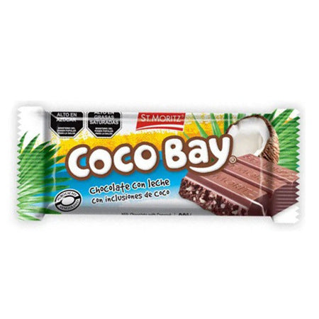 St. Moritz chocolate con leche con inclusiones de coco 36% CACAO 32g