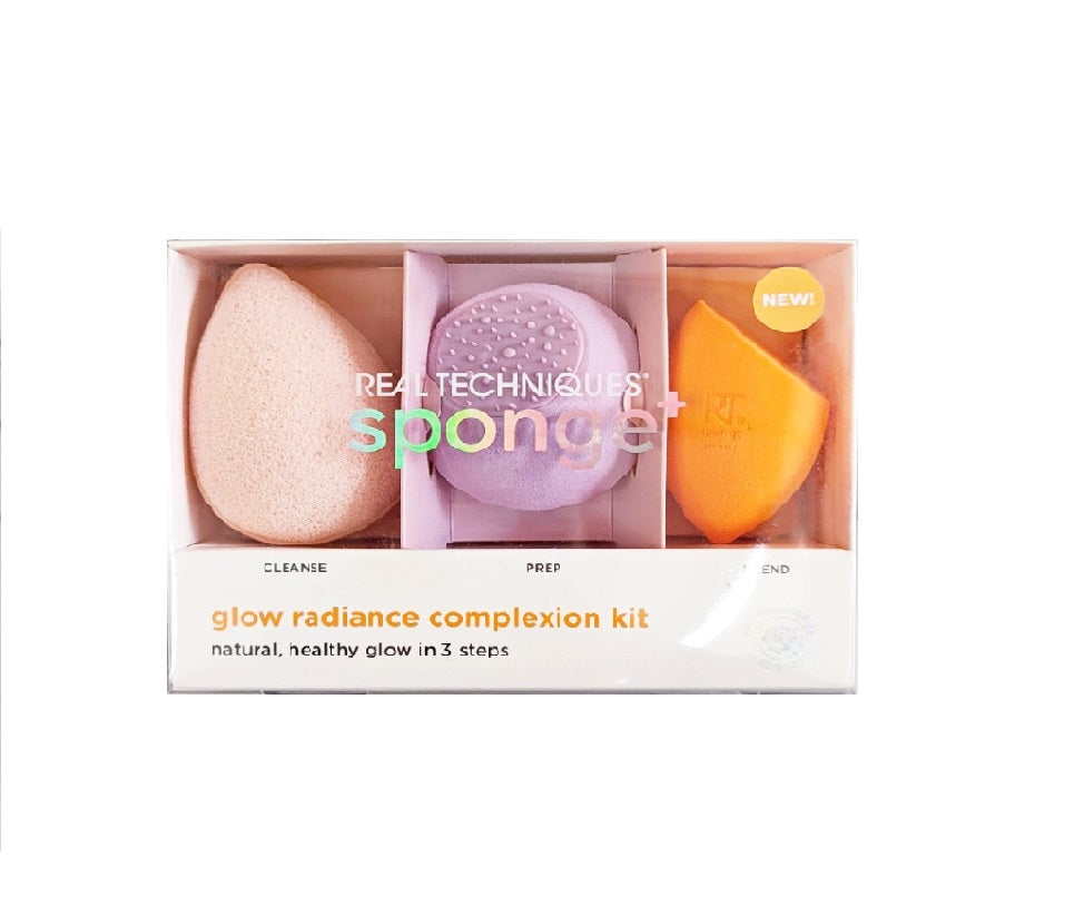 Real Techniques Sponge+ glow radiance complexion kit