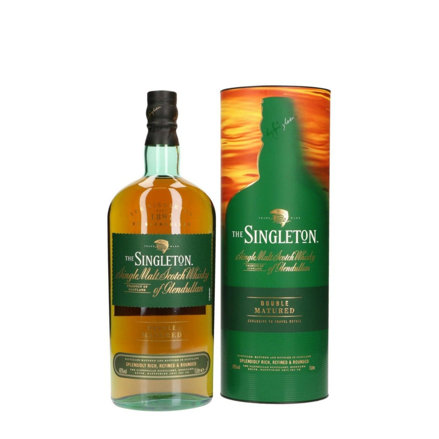 The singleton single malt scotch whisky of gledullan double matured.