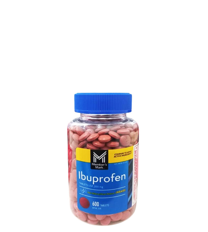 Member's Mark Iboprofen 200mg 600 Tabletas