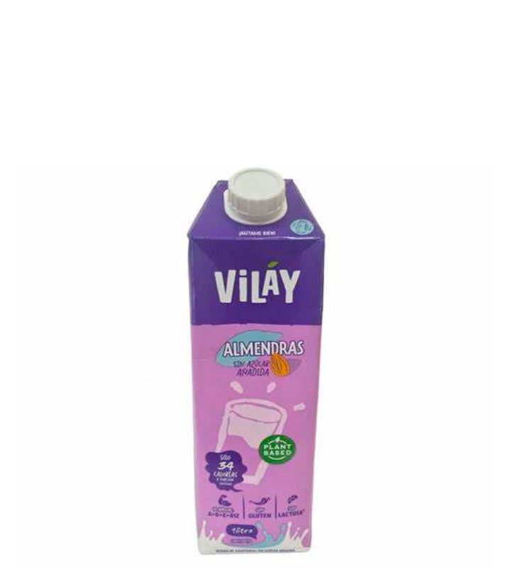 Vilay Leche de almendras sin azúcar añadida 1L