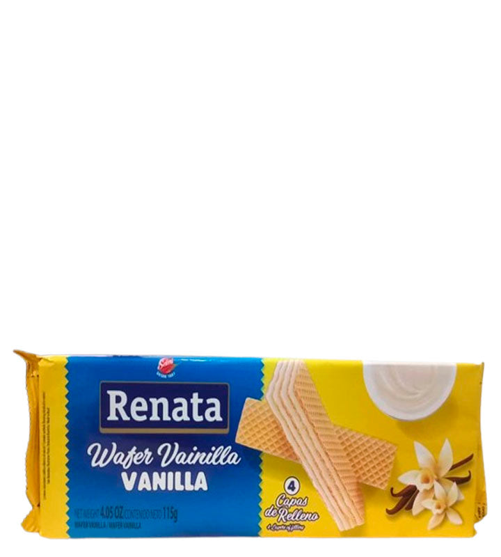Renata Wafer Vainilla - Galleta de vainilla 115g