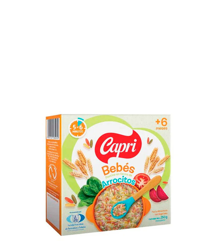 Capri Pastina en forma de arrocitos para bebés +6 meses 250g