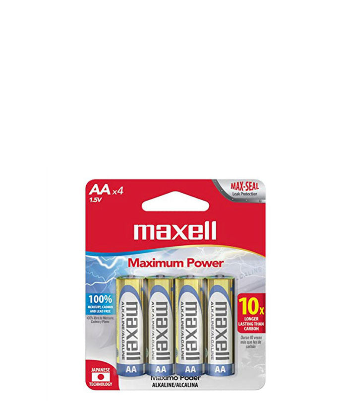 Maxell Alkaline Bateria AA x4