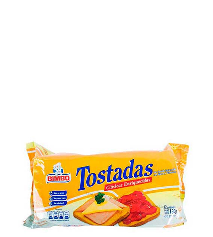 Bimbo Tostadas clásicas enriquecidas 12 Unidades 130g