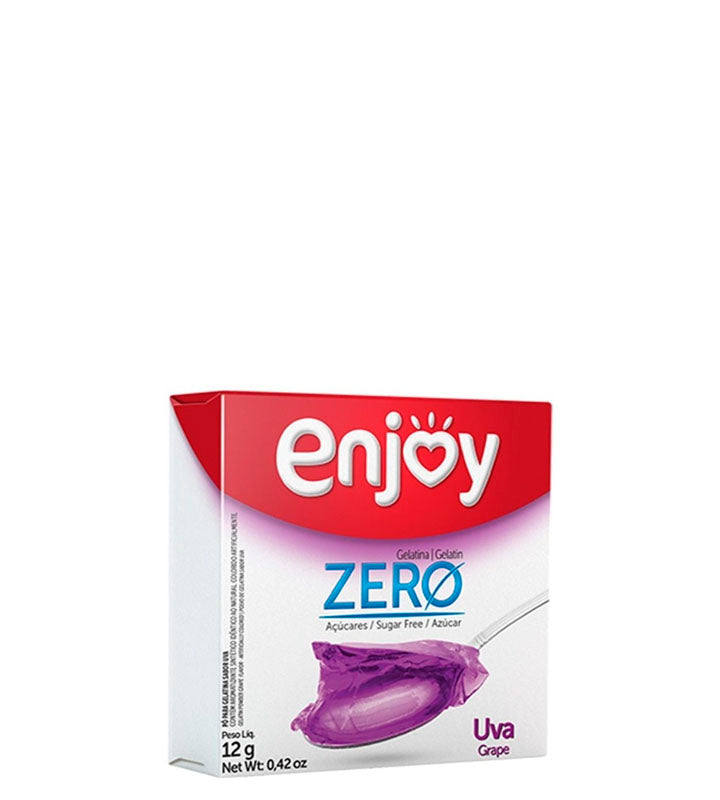 Wynco Zero Gelatina sin azúcar sabor a uva 12g