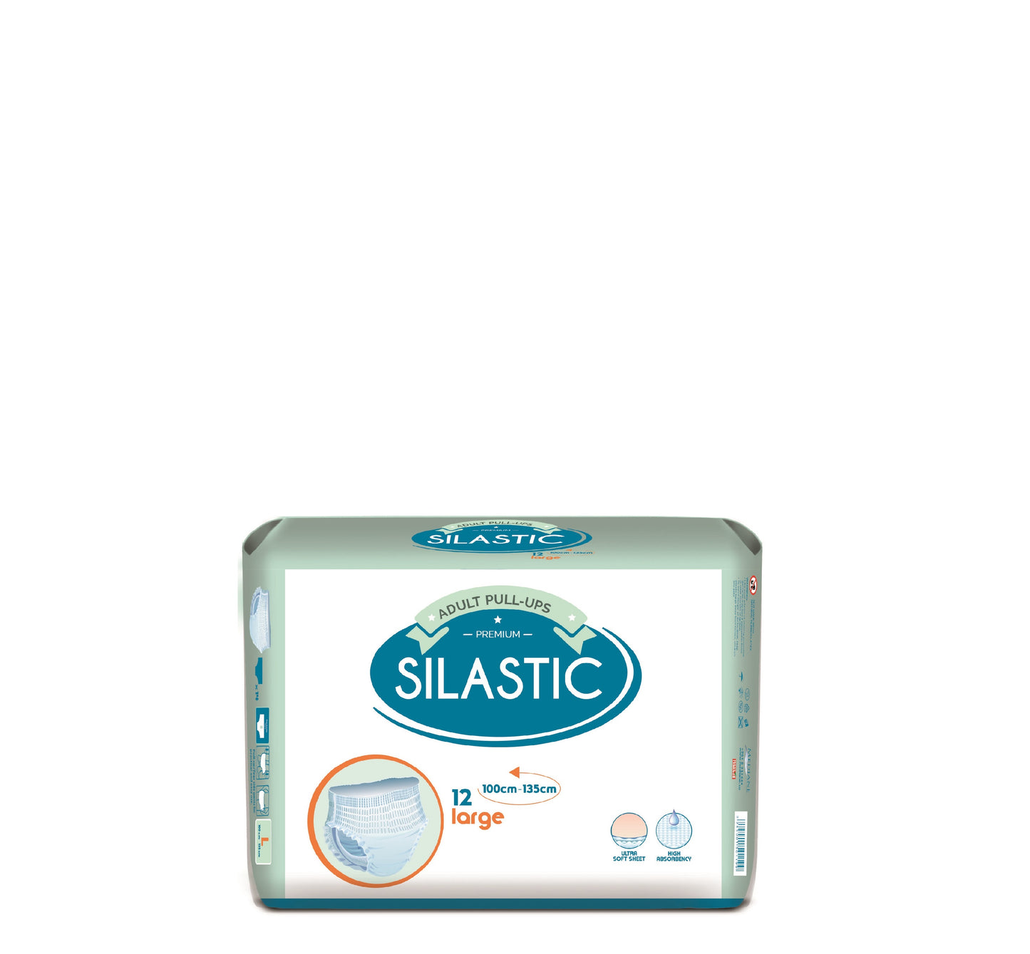 Silastic Adult Pull - Ups Large 100 Cm - 135 Cm 12 Und