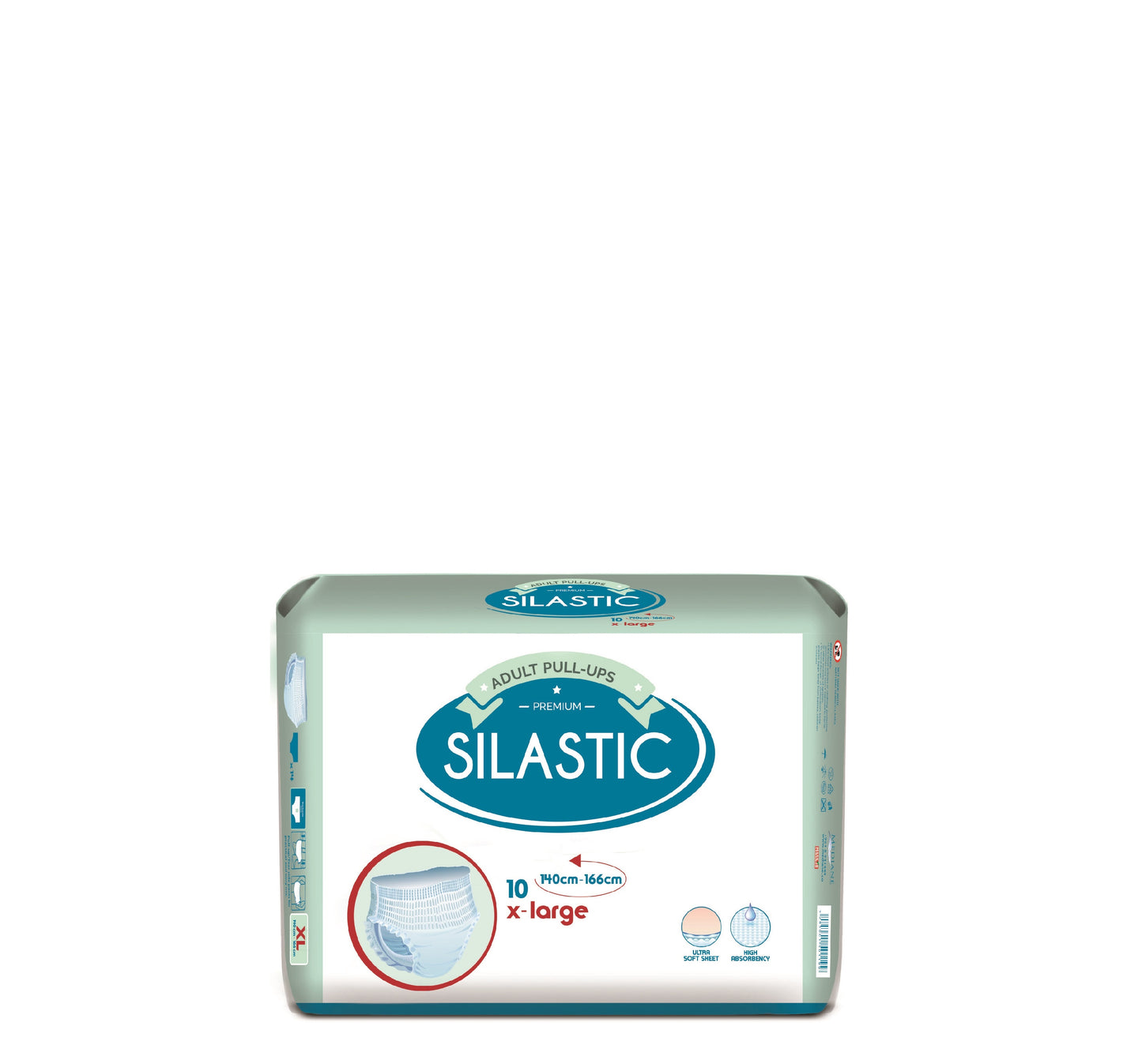 Silastic Adult Pull - Ups X-Large 140 Cm - 166 Cm 10 Und