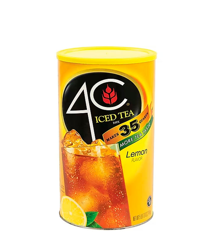 4C Iced Tea Mix Natural Lemon Flavor - Mezcla de Té Helado Sabor Natural a Limón 2.34kg
