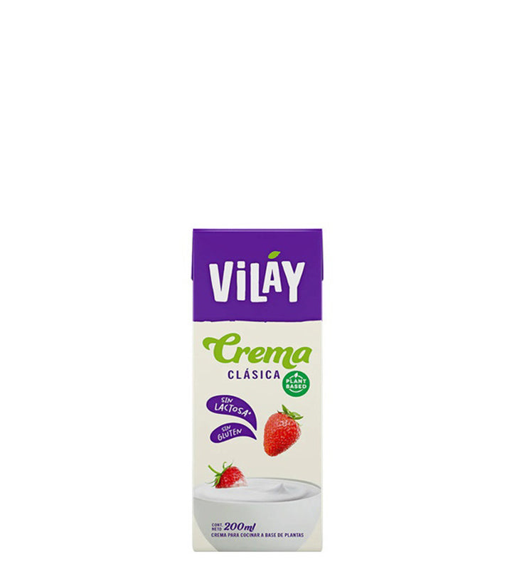 Vilay Crema clásica sin lactosa sin gluten 200ml