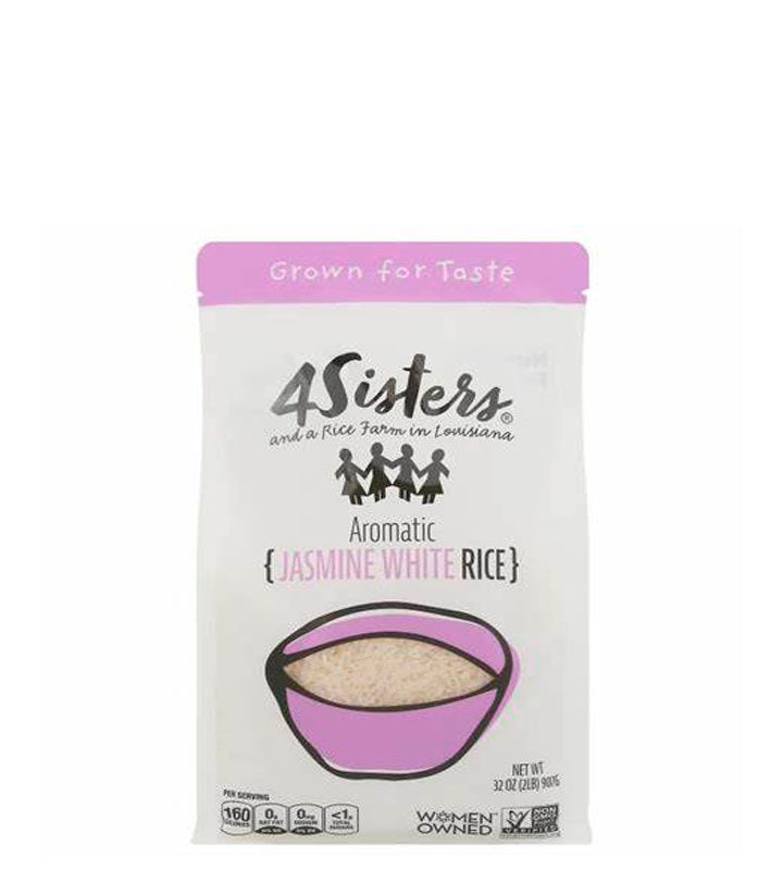 4Sisters Aromatic Jasmine White Rice - Arroz blanco jazmín aromático 907g