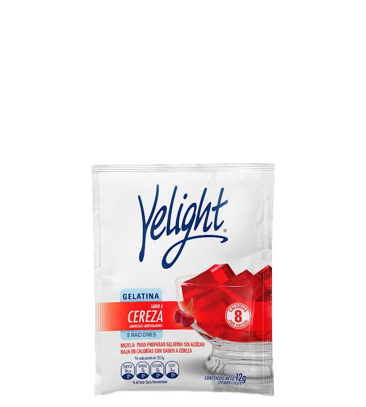 Yelight Gelatina sabor a cereza 12g