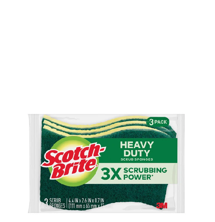 Scotch Brite Scrubbing Power Heavy Duty 3 Pack
