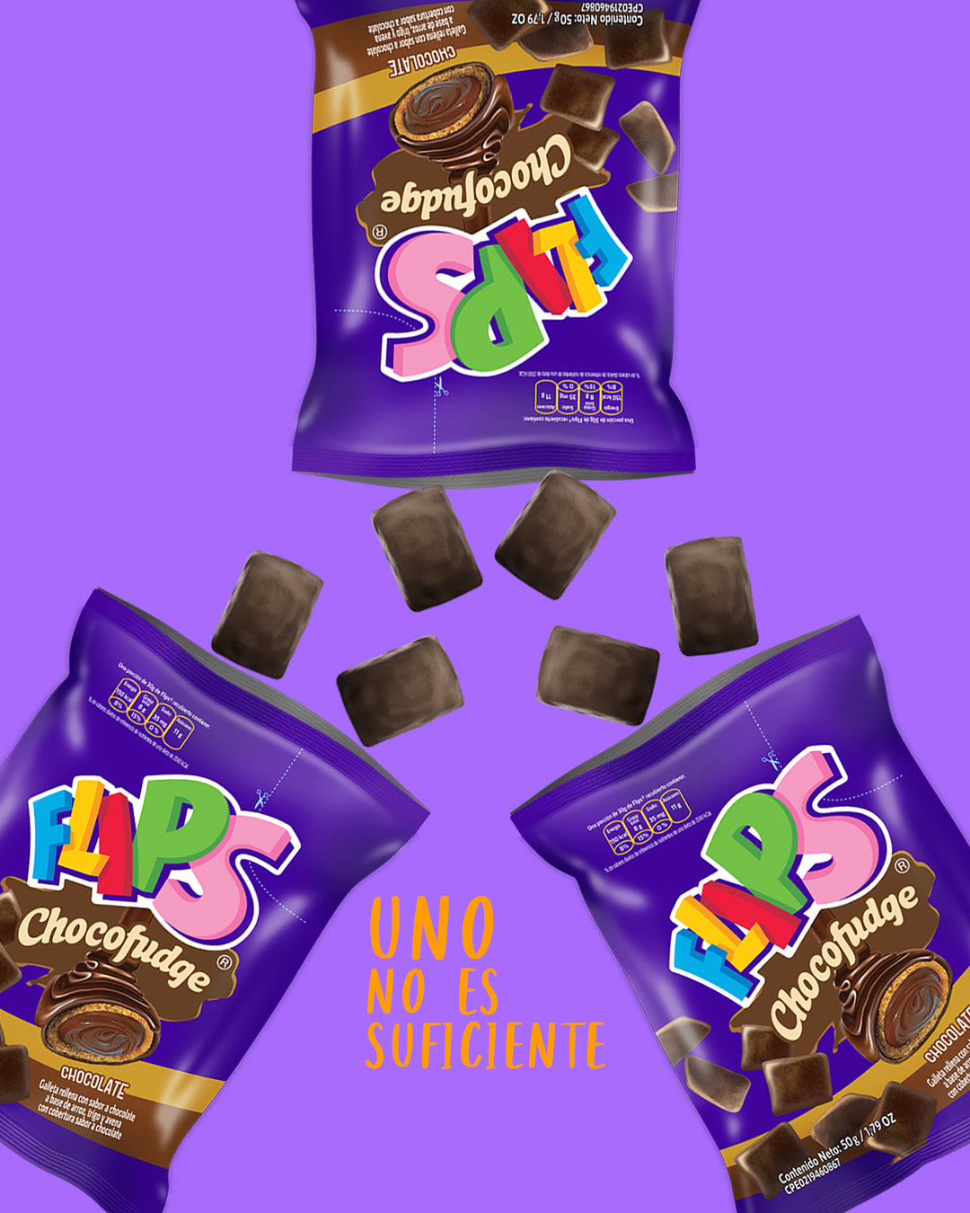 Flips chocofudge 50g