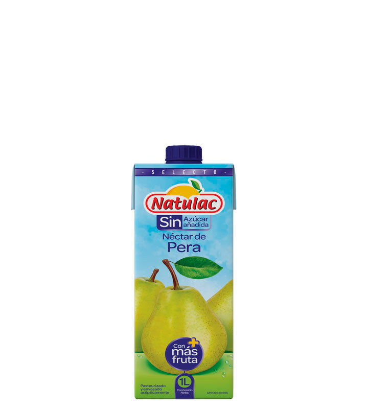 Natulac Néctar de pera sin azúcar añadida 1L