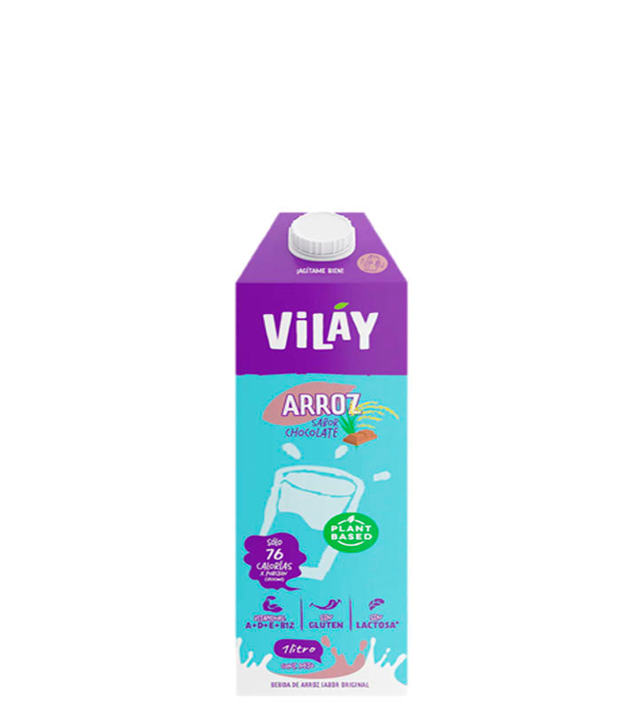 Vilay Leche de arroz sabor a chocolate 1L