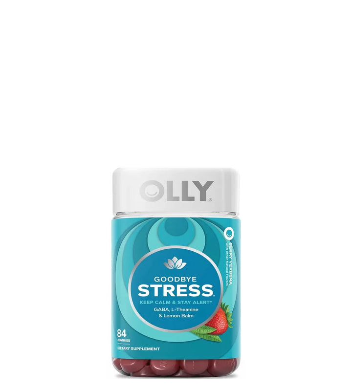 Olly Good Bye Stress Keep Calm & Stay Alert - Adiós estrés, mantén la calma y mantente alerta 84 Gomitas