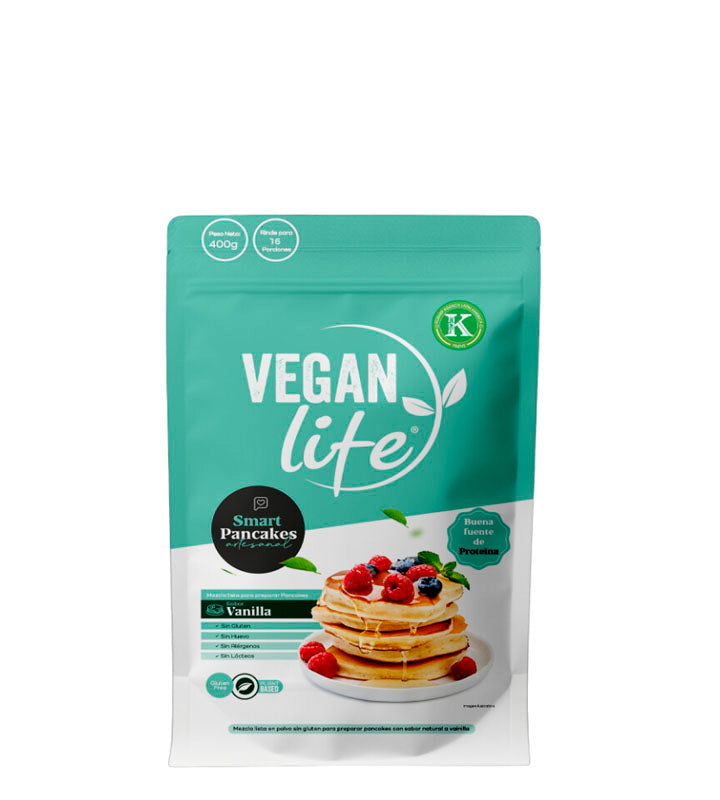 Vegan Life Mezcla lista para pancakes veganos sabor a vainilla 400g