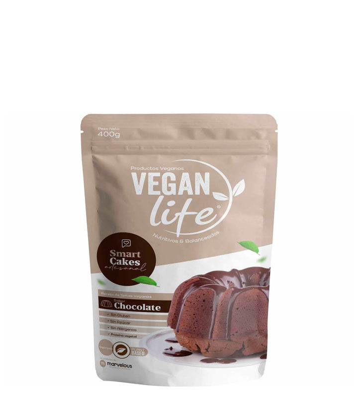 Vegan Life Receta de torta vegana sabor a chocolate 400g