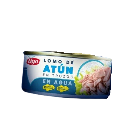 Tigo Lomo De Atún En Trozos En Agua 160g
