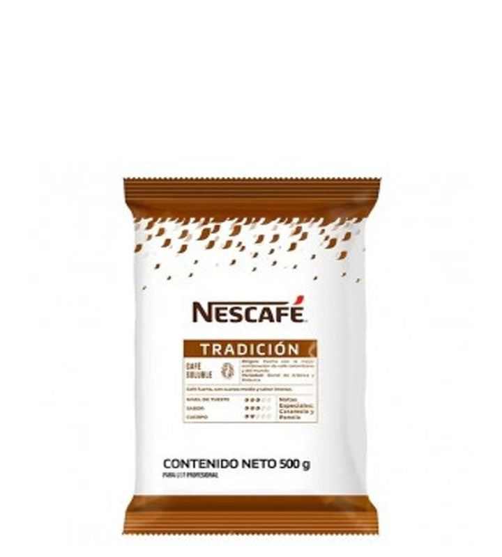 Nescafé Tradición Café fuerte, con cuerpo medio y sabor intenso 500g
