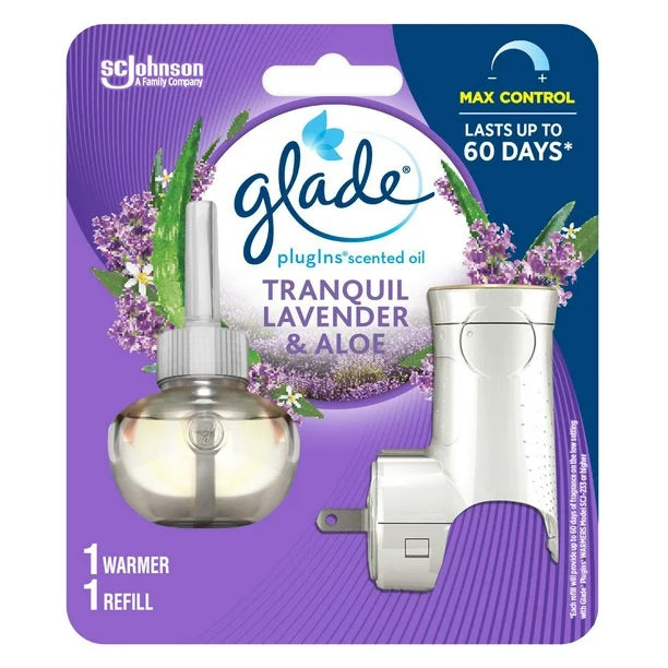 Glade Tranquil Lavander & Aloe 1 calentador + 1 recambio 19,80 ml