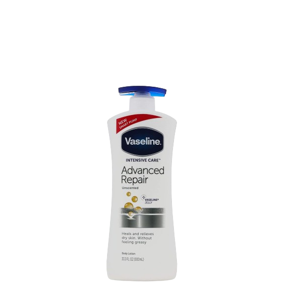 Vaseline Intensive Care Advanced Repair Unscented - Reparación avanzada de cuidados intensivos sin perfume 600ml