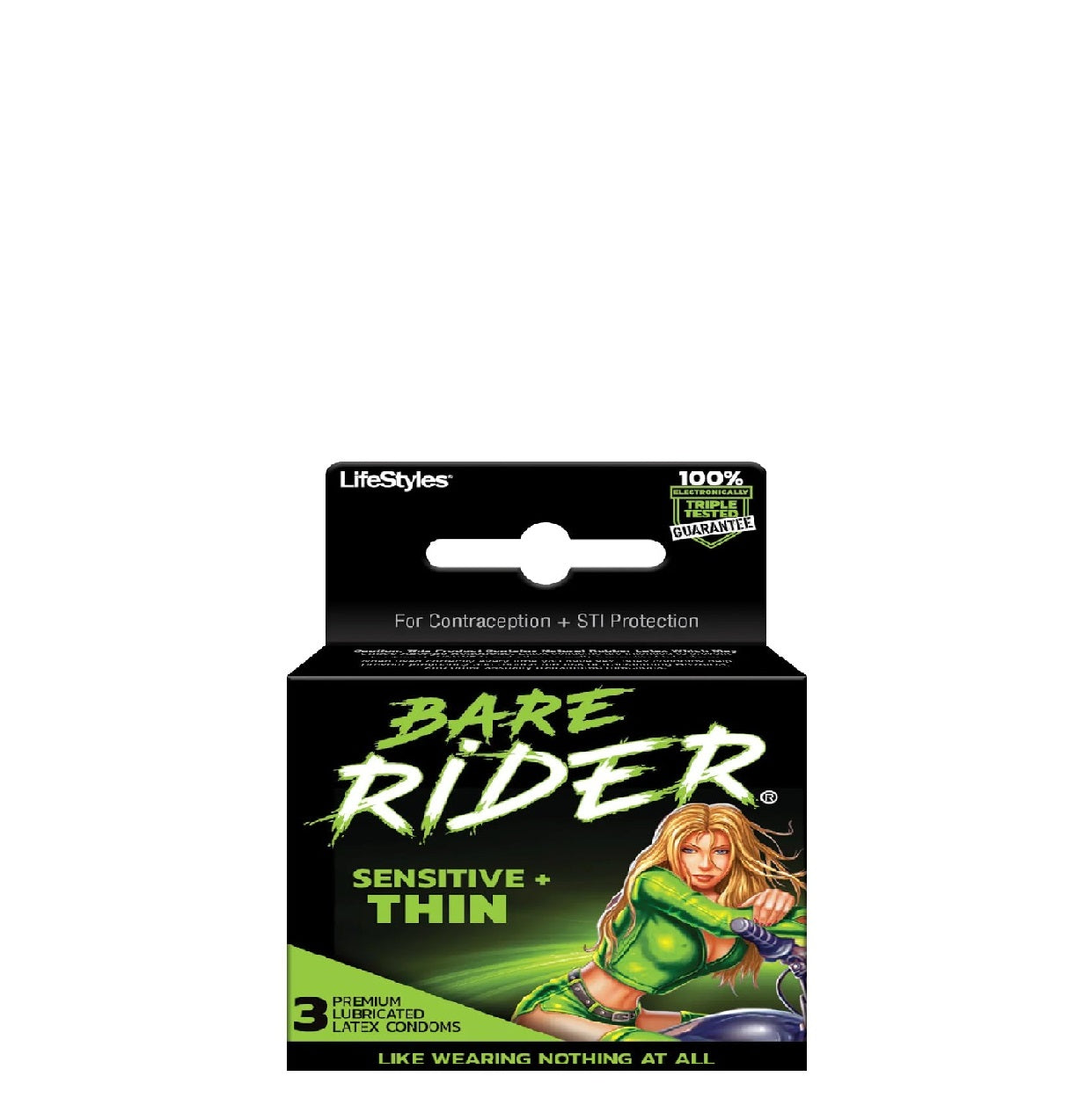 LifeStyles Preservativos Bare Rider Sensitive + Thin - Sensible + Delgado 3 unidades