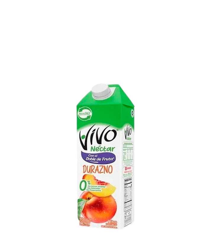 Vivo Néctar con el doble de fruta sabor a durazno 1L
