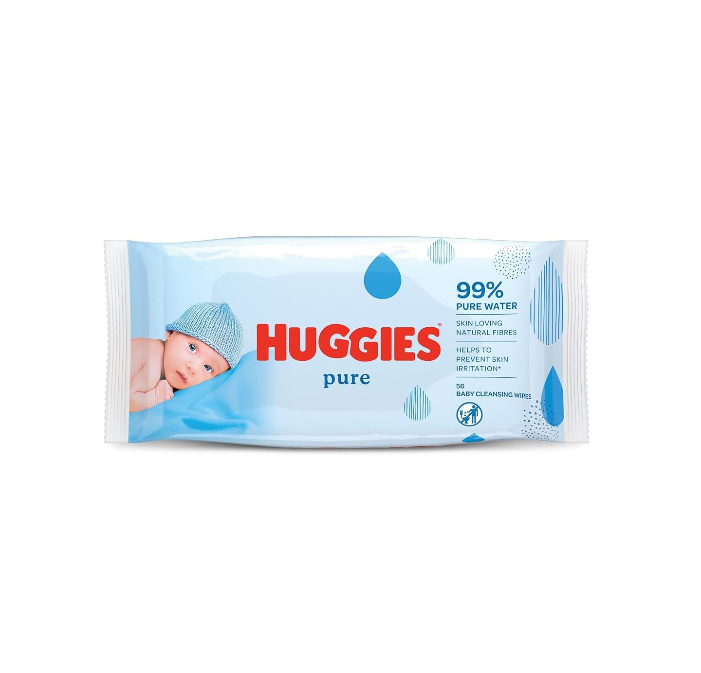 Huggies Pure 99% Pure Water 56 Wipes-Toallas Humedas Huggies