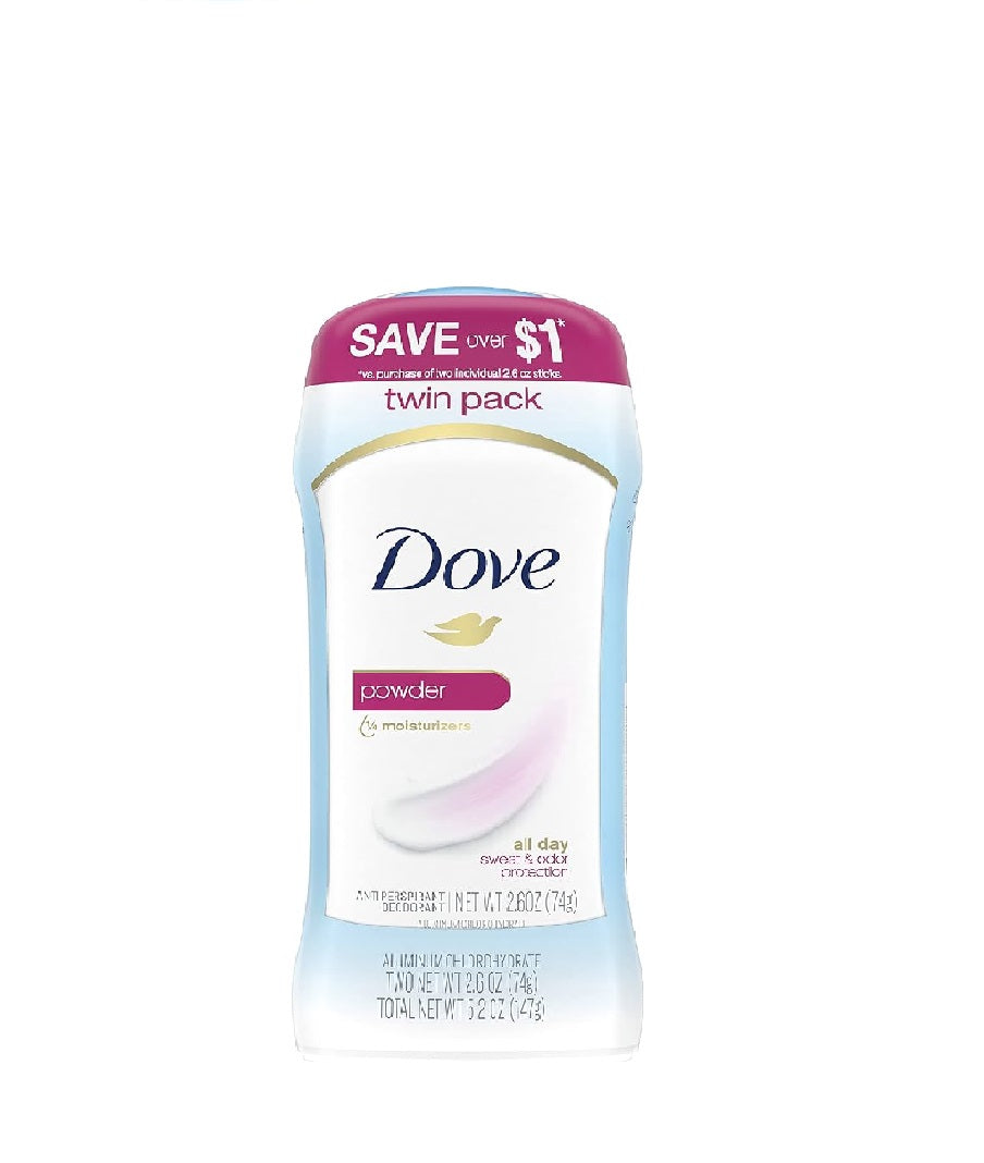Dove Desodorante Powder Twin Pack 147g