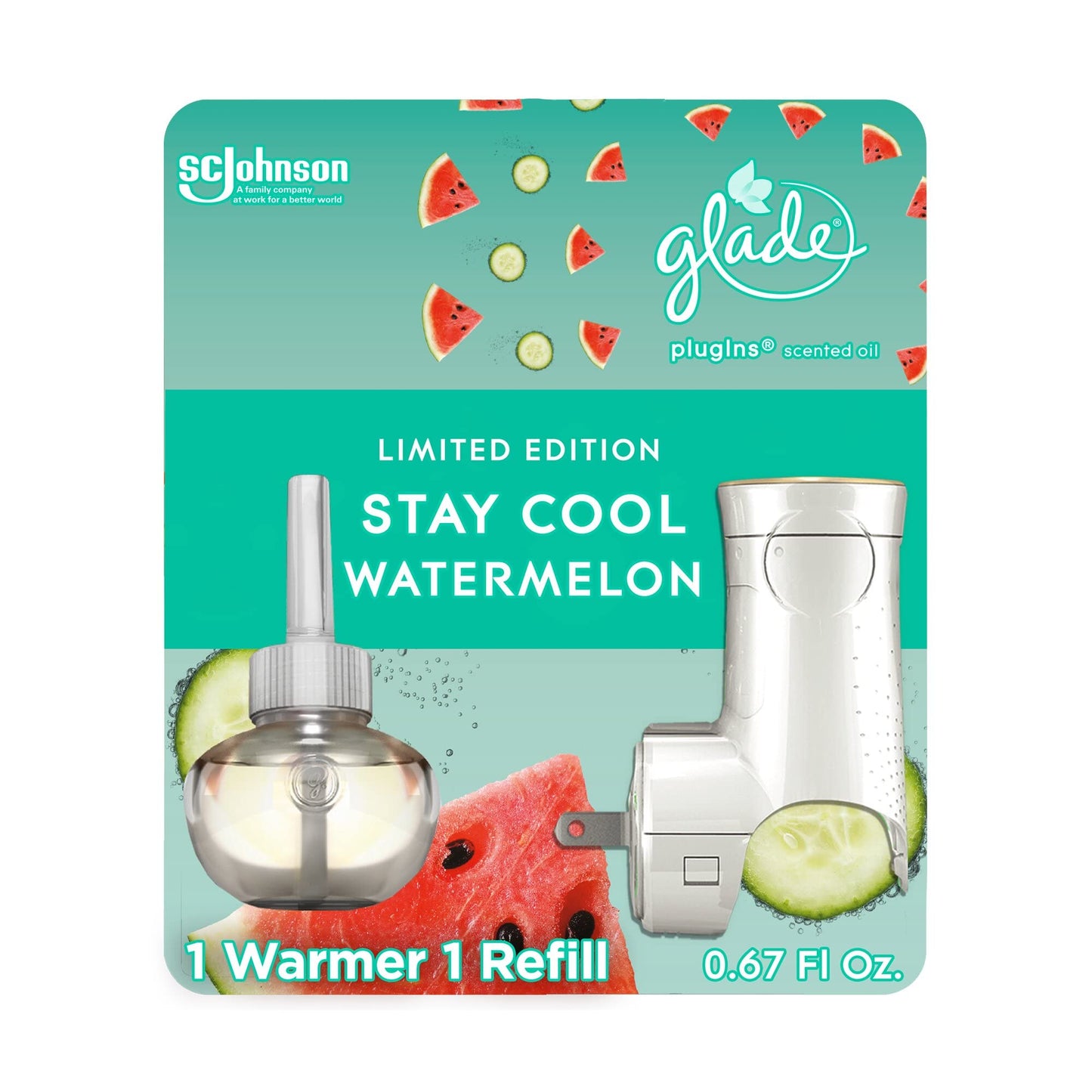 Glade Stay Cool Watermelon -calentador + recarga 19,80 ml