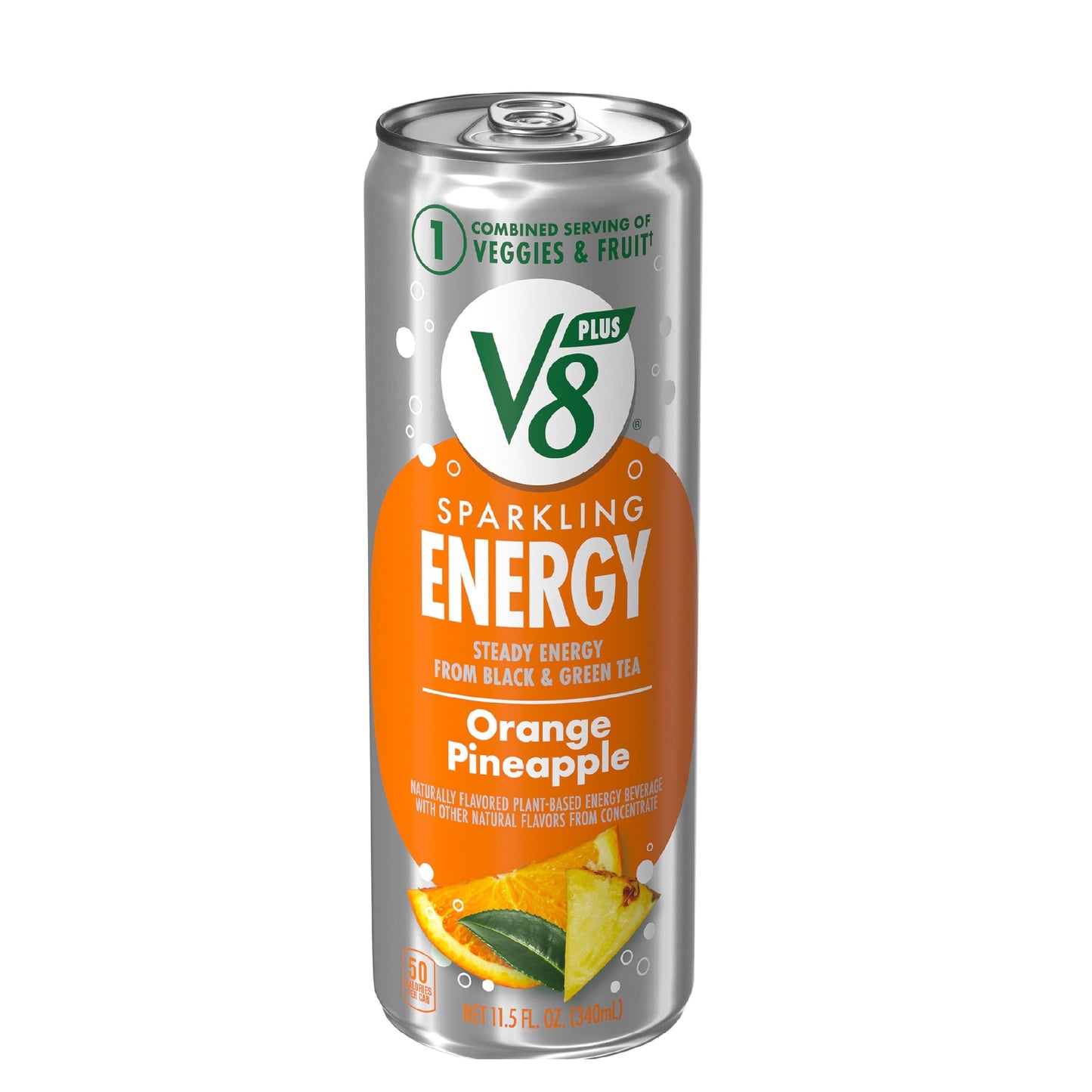 V8 Sparkling Energy piña y naranja 340 ml