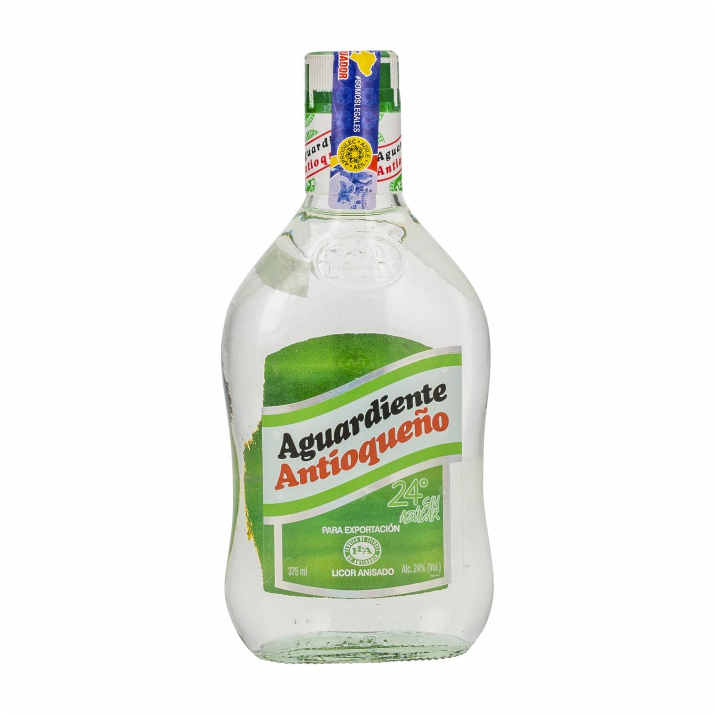 Licor Aguardiente Antioqueño Sin Azúcar Tapón Verde