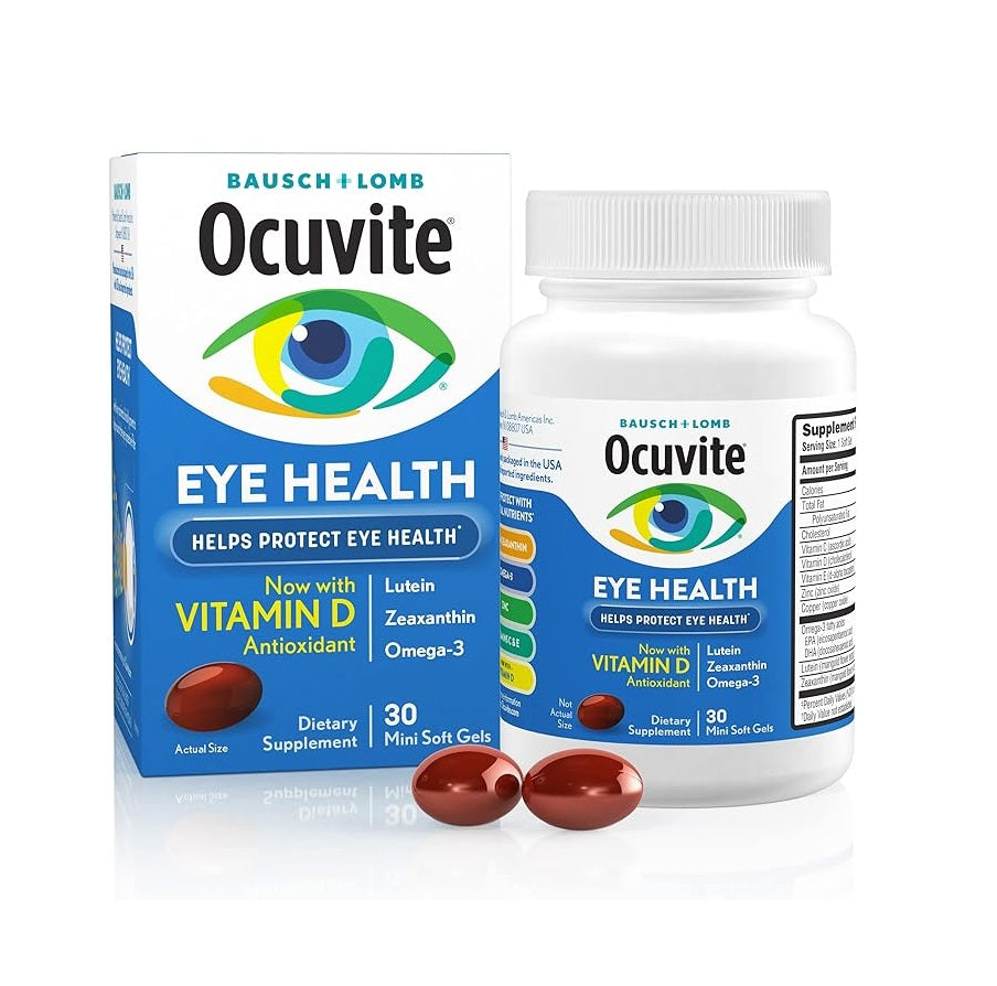 Bausch + Lomb Ocuvite Eye Health Con Vitamina D 30 Mini Capsulas Blandas
