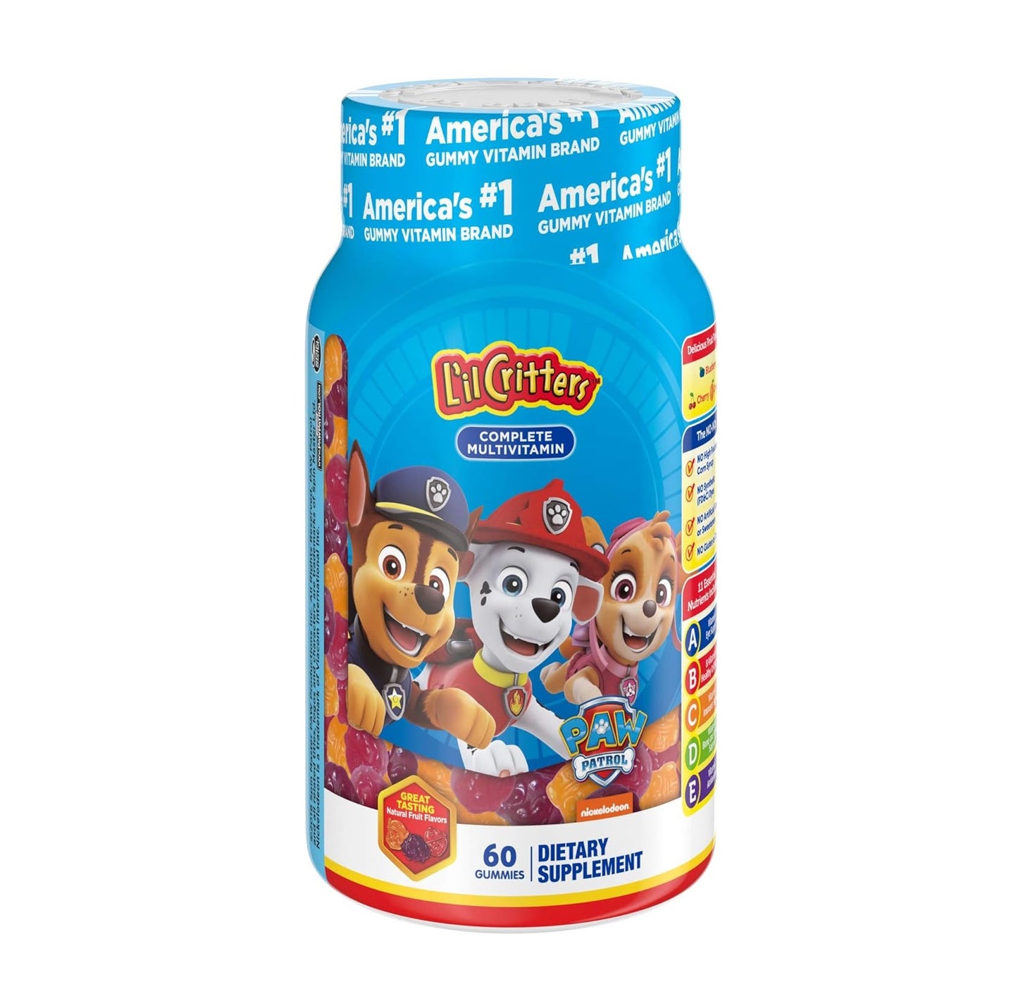 L'il Critters Paw Patrol Multivitamínico Completo 60 Gomitas