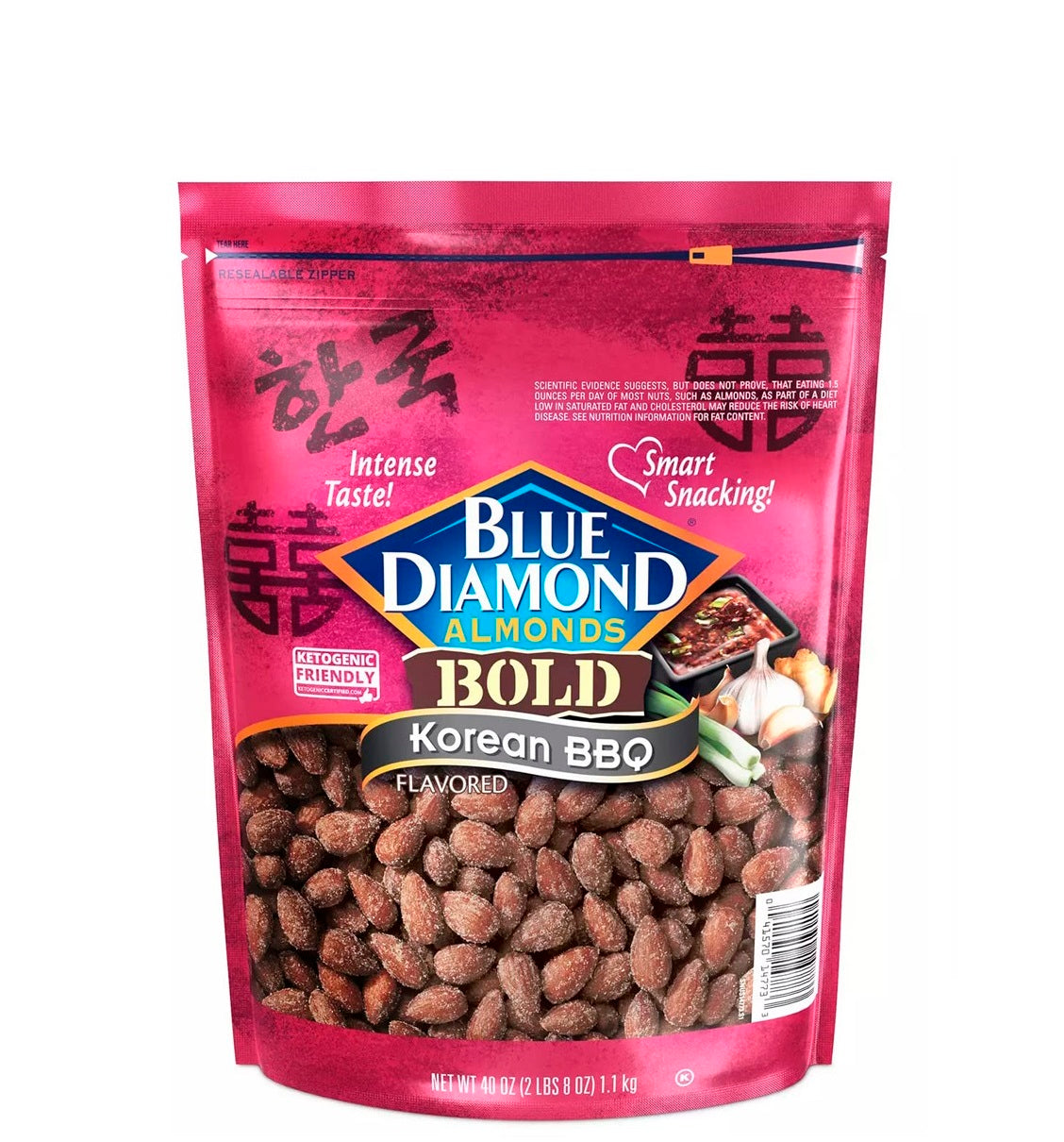 Blue diamond almond bold korean BBQ - Almendras en negrita en barbacoa koreana 1.3Kg
