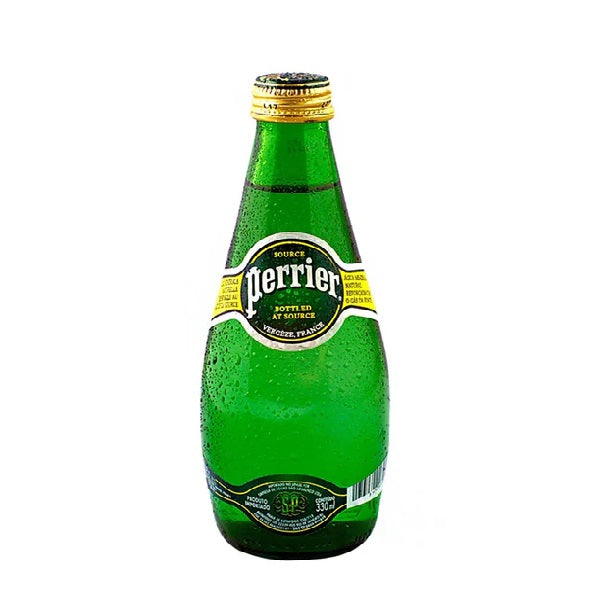 Perrier Agua mineral carbonatada - Agua mineral elegante, con gas y refrescante 330 ml