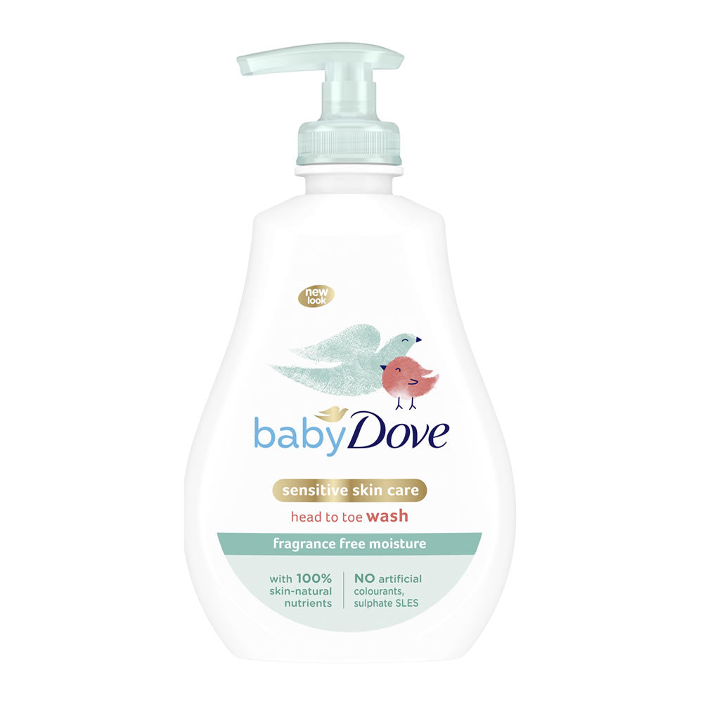 babyDove fragrance free moisture-Head to toe wash ( Jabón corporal sin fragancia )