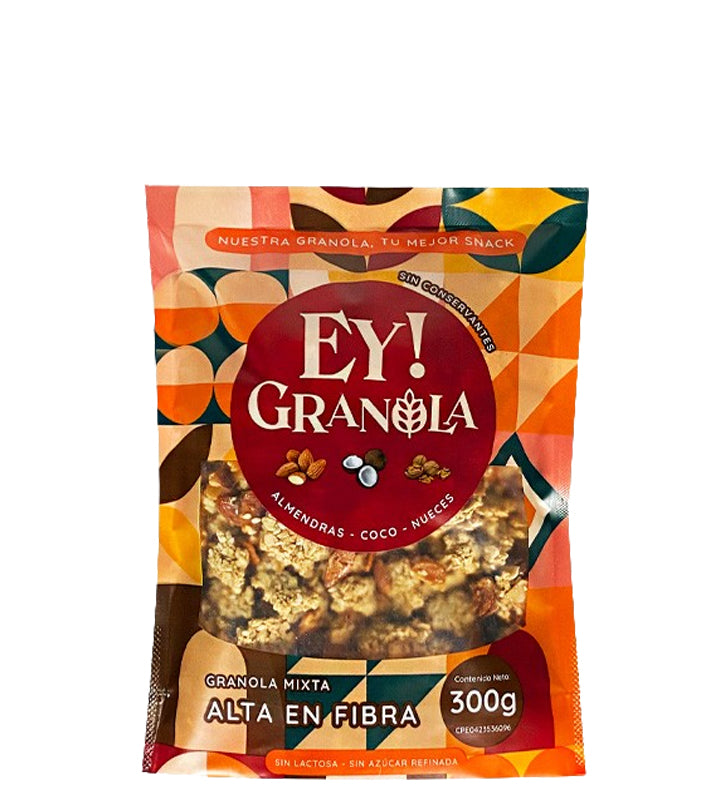 Ey! Granola Granola mixta alta en fibra 300g