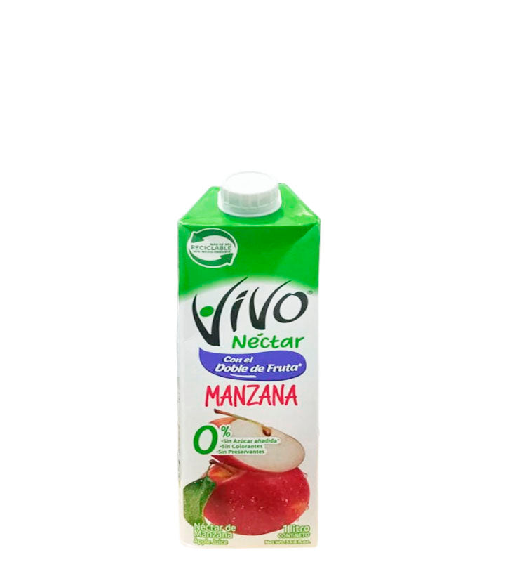 Vivo Néctar con el doble de fruta sabor a manzana 1L