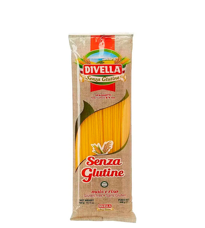Divella Senza Glutine Spaghetti Mais E Riso Glutten Free - Espaguetis de maíz y arroz sin gluten 400g