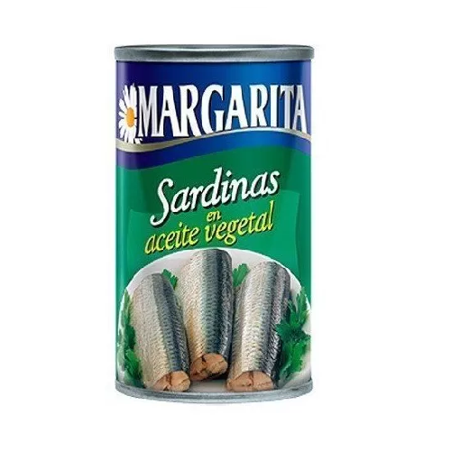 Margarita Sardinas en aceite vegetal Contenido neto:170g