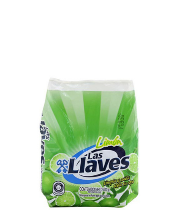 Las Llaves Detergente En Polvo Fragancia Limón 400g