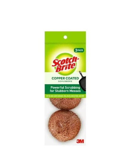 Scotch Brite Copper Coated Scrubbers 3 Pack