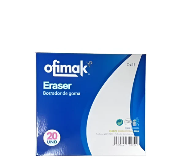 Ofimak Borradores De Goma 20 Und