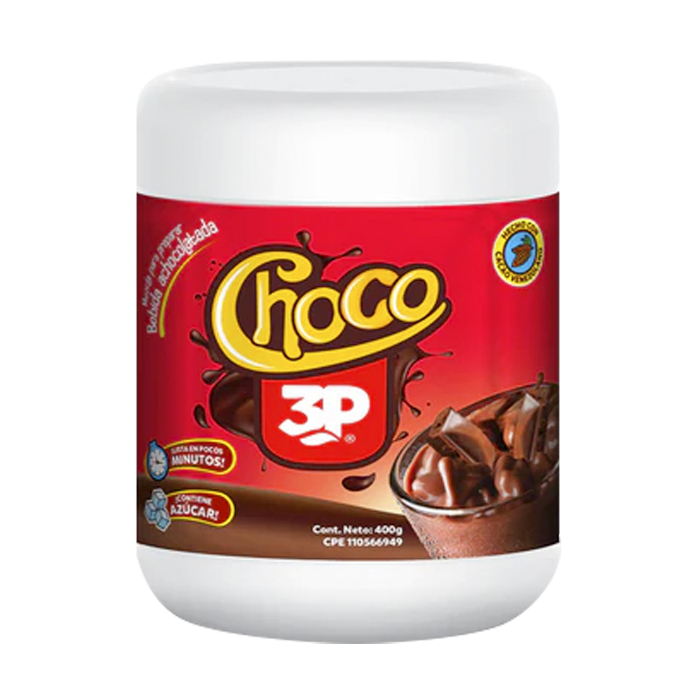 3P Choco en polvo 400gr