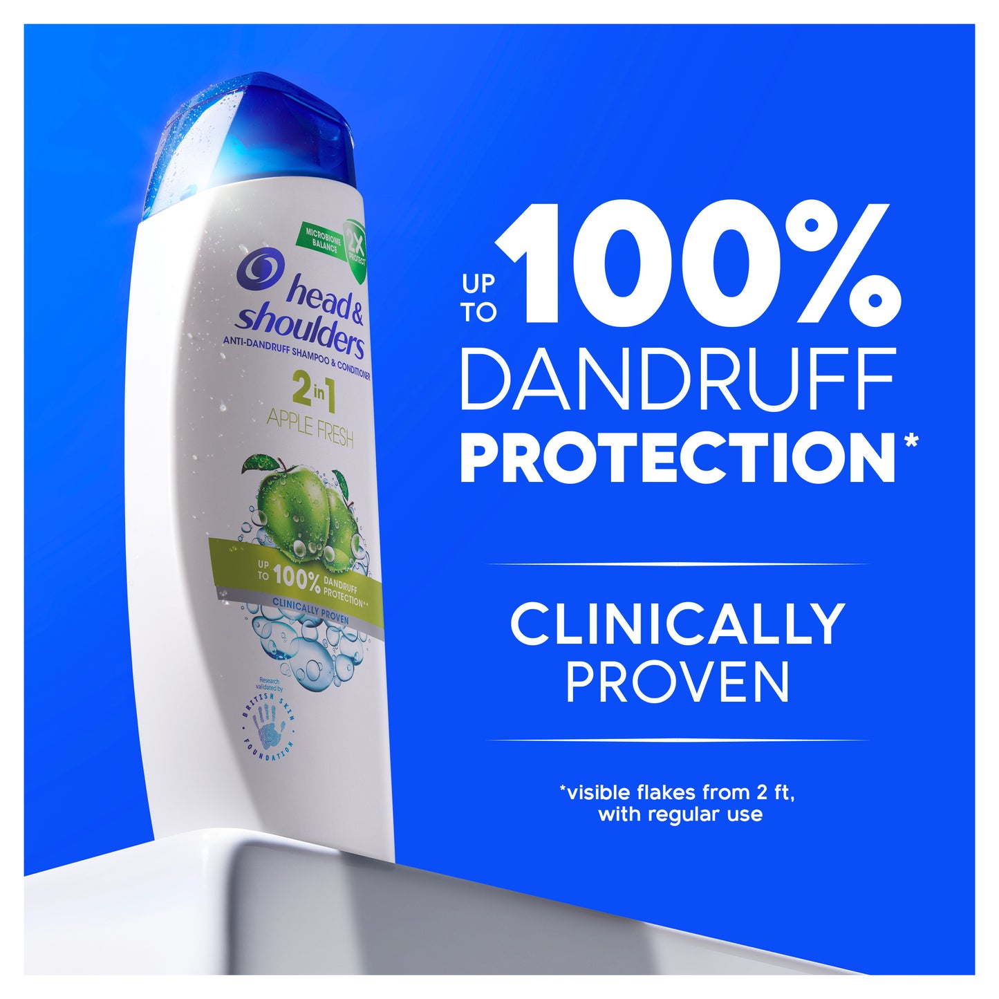 Head & Shoulders Anti-Dandruff Shampoo & Conditioner 2 In 1 Apple Fresh 400ml