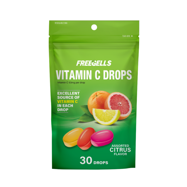Freegells Gotas de Vitamina C Sabor Cítrico Surtido 30 Gotas 53 mg/Gotas